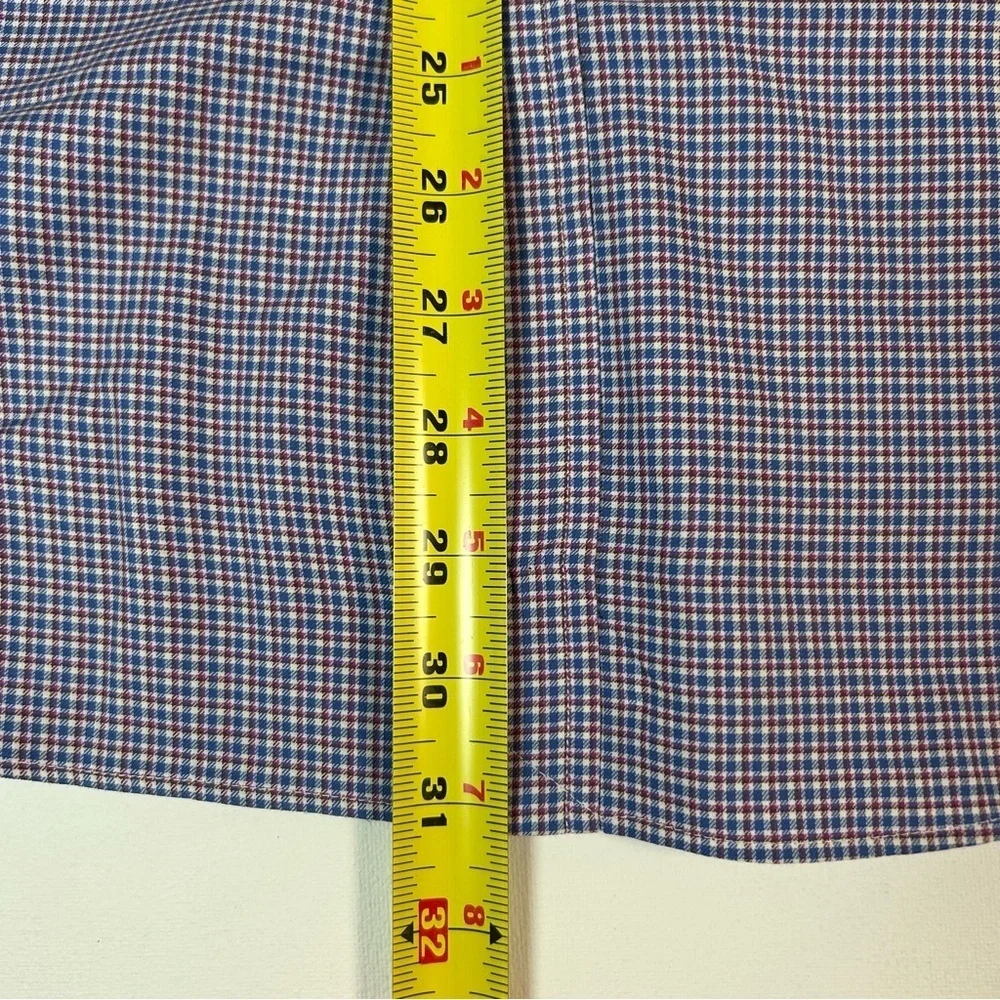 Ralph Lauren Long Sleeve Button Down Shirt Blue, Red and White Checkered Shirt L